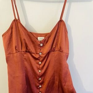 Aritzia mini satin dress